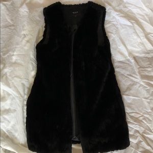 Faux fur vest